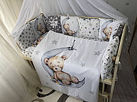 Комплект постельного белья Baby Comfort MyTeddy 7 элементов Мишка на луне