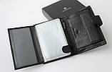 Чоловічий місткий гаманець Philipp Plein чорний, фото 4