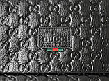 Чоловіча шкіряна сумка Gucci black, фото 3