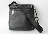 Чоловіча шкіряна сумка Gucci black, фото 4