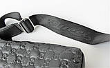 Чоловіча шкіряна сумка Gucci black, фото 8