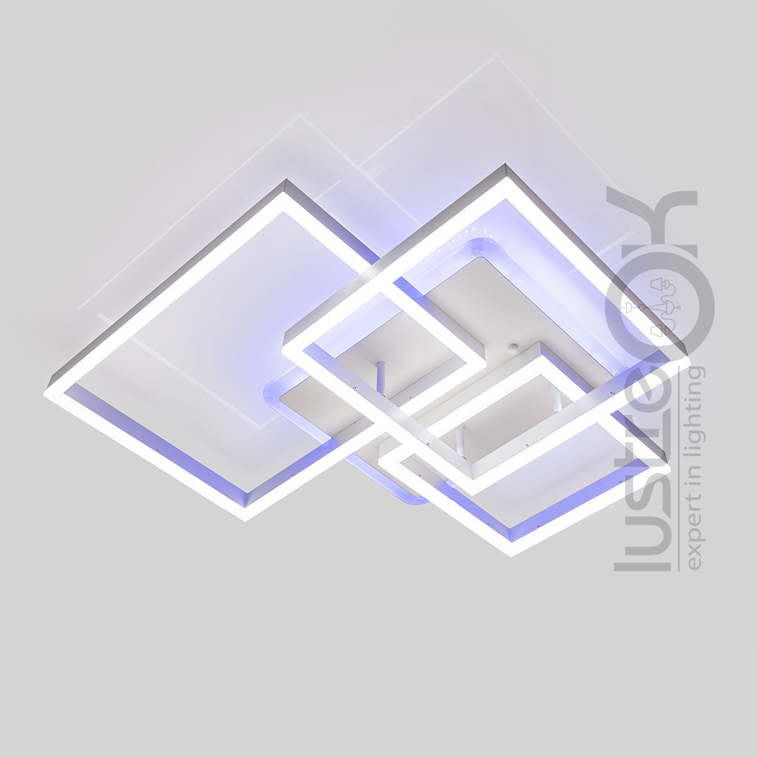 Світлодіодна люстра з пультом до 20 м² 130W 7006WH LED 3color