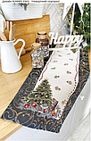 Скатертина новорічна гобеленова, 137х137 см, ексклюзивні подарунки, Новорічний текстиль, фото 2