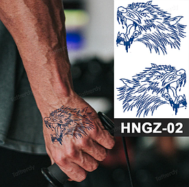 Juice (Пігментаційні). Флеш Тату.19*12 См. Тимчасова, Перевідна, Набір, Вовки, Кров, Hngz-002 (S)
