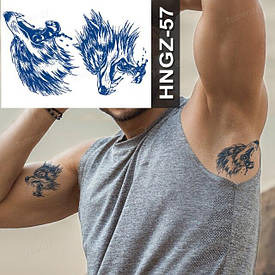 Juice (Пігментаційні). Флеш Тату.19*12 См. Тимчасова, Перевідна, Набір, Вовки, Кров, Hngz-057 (S)