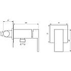 Змішувач для гігієнічного душу GLOBUS LUX GLN-0-106MIX-BB прихований чорний латунь 000021909, фото 2