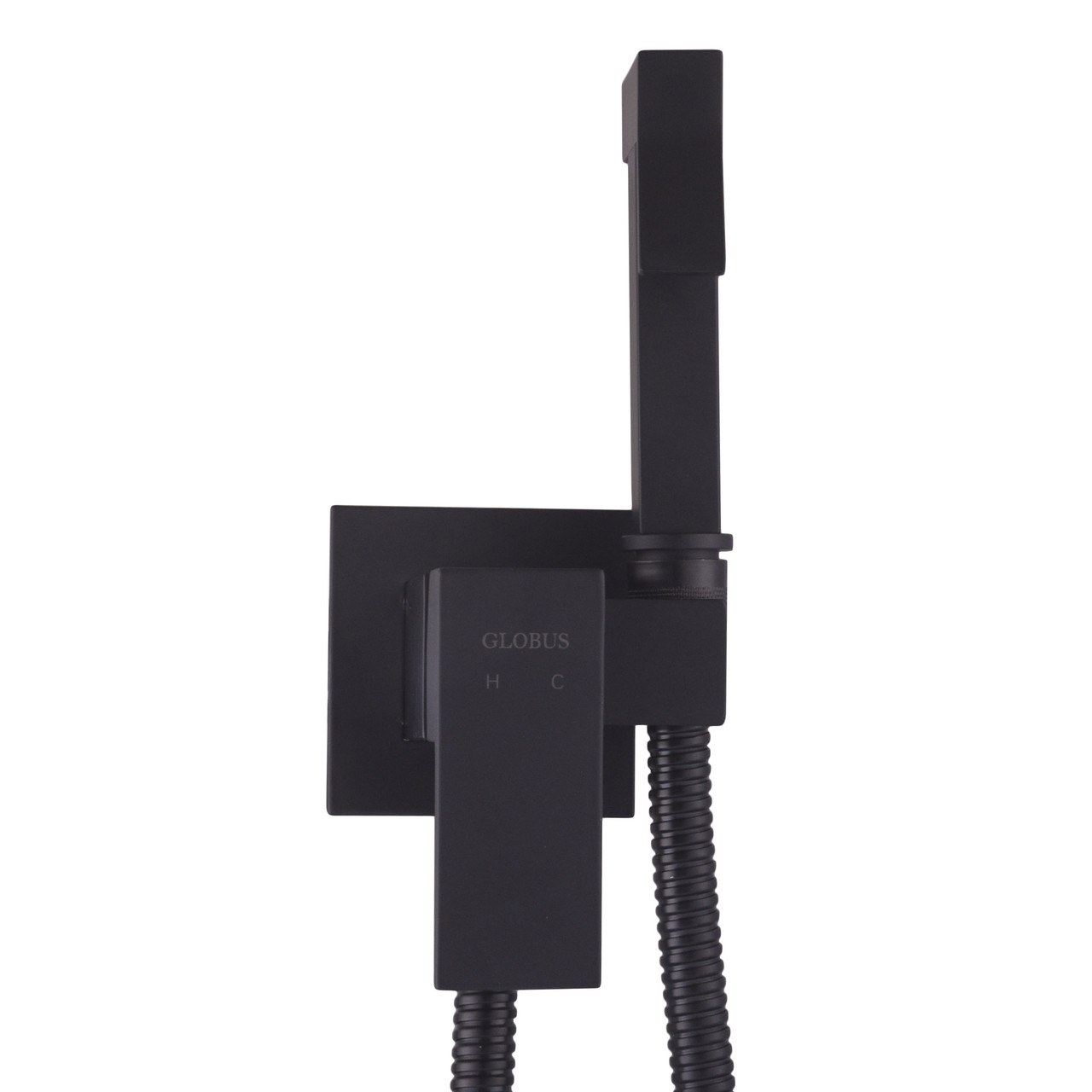 Змішувач для гігієнічного душу GLOBUS LUX GLN-0-106MIX-BB прихований чорний латунь 000021909, фото 1