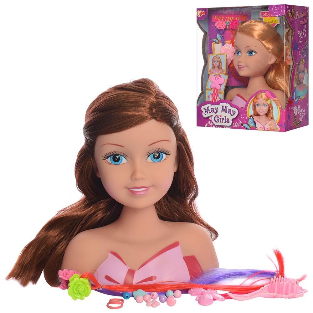 Лялька голова для зачісок із набором аксесуарів, фото 1