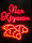 Двосторонній торцевий світлодинамічний лайтбокс неонова вивіска Морозиво розміром 65х60см, фото 9