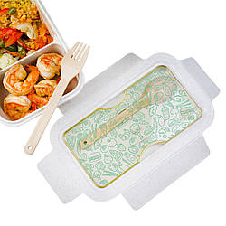 Ланч бокс Їжа патерн ( з пшеничного еко-волокна)