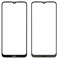 Скло дисплея Nokia G10/ Nokia G20, для переклеювання, чорне, оригінал (Китай) з олеофобним покриттям