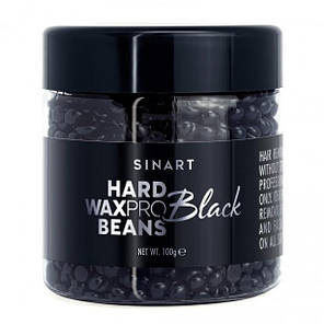 HARD WAXPRO BEANS BLACK ВІСК ДЛЯ ДЕПІЛЯЦІЇ 100Г, фото 1