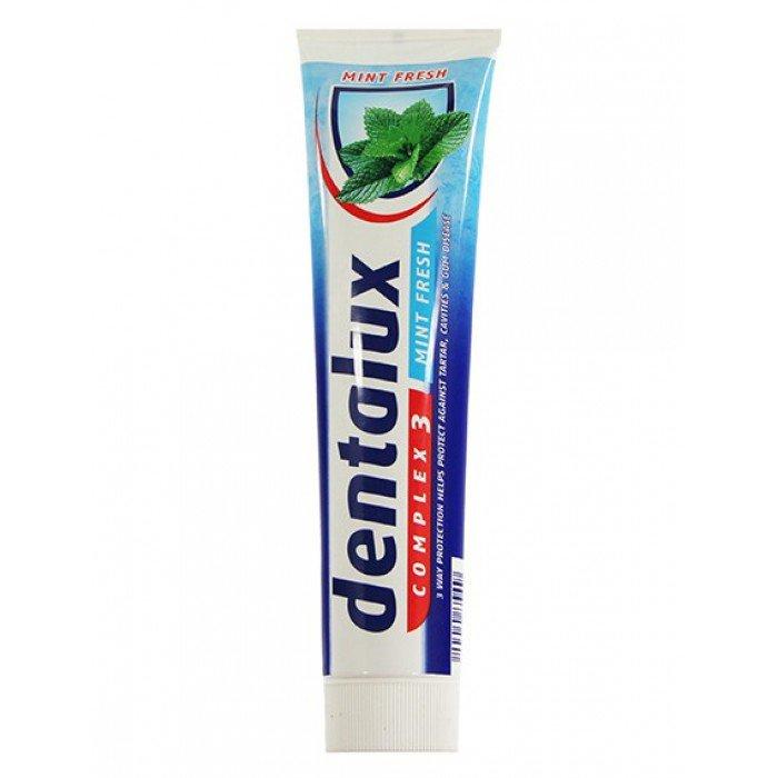 Протикраїзна зубна паста очисна Dentalux м'ята, лікувально-профілактична Оригінал Німеччина