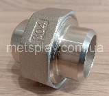 Муфтове з'єднання американка Ду 15 під приварювання з нержавіючої сталі AISI 304, фото 2