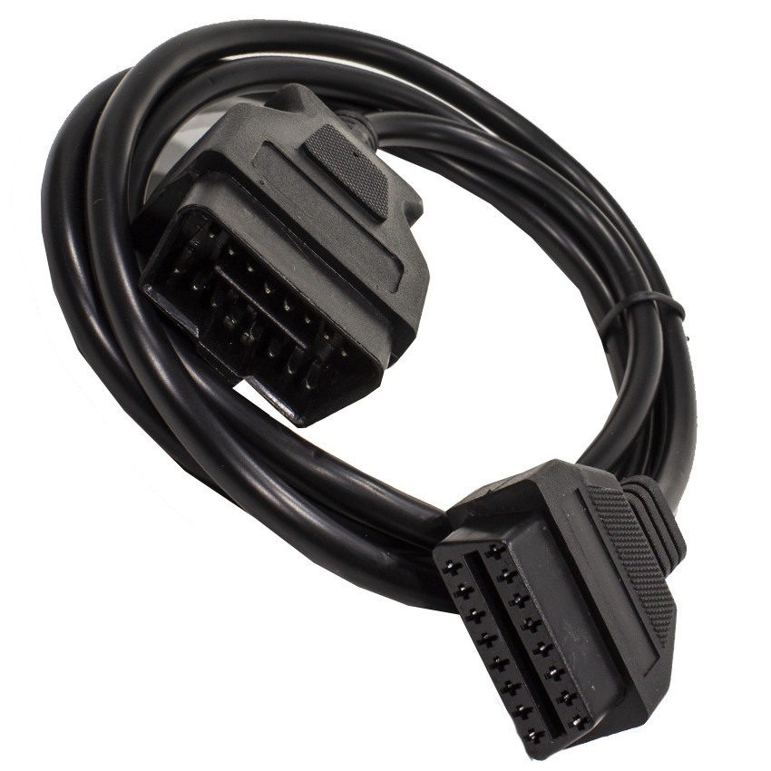 Подовжувач Lesko OBD2 прямий 1.5 м діагностичний кабель для автомобіля напруга 12V