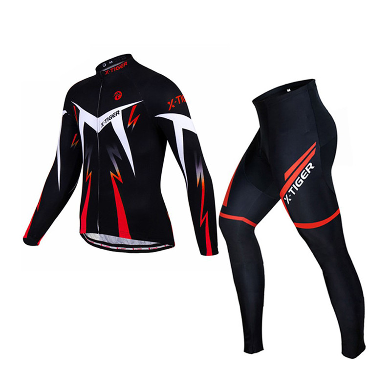 Cale for Men X-Tiger XM-CT-013 Толстовка з червоними штанами з довгим рукавом 4XL