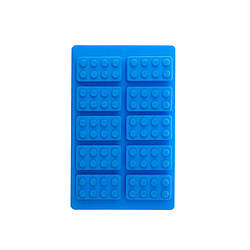 Силіконова форма для льодових урядів Lego Blue