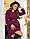 Женское стильное длинное платье №517 (р.46-48) в расцветках, фото 3
