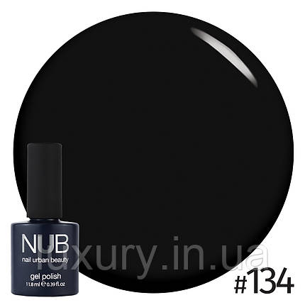 Гель-лак для нігтів NUB Gel Polish XXL 11.8 мл, NUB134 TINY BLACK DRESS, фото 1