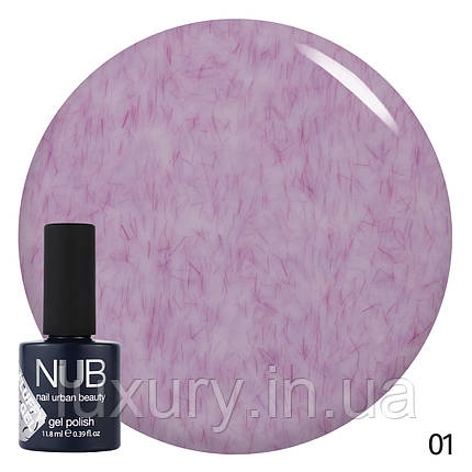 Гель-лак для нігтів NUB Fluffy Gel 11.8 мл, NUB 01 PURLE HAT, фото 1