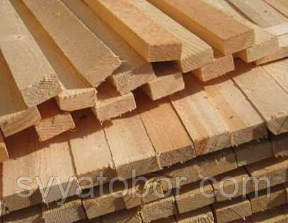 Рейка 25х50х3000/4000/4500 обрізна суха