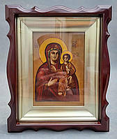 Фігурний кіот для ікони з внутрішньою дерев'яною рамою під золото, фото 3