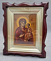 Фігурний кіот для ікони з внутрішньою дерев'яною рамою під золото, фото 4