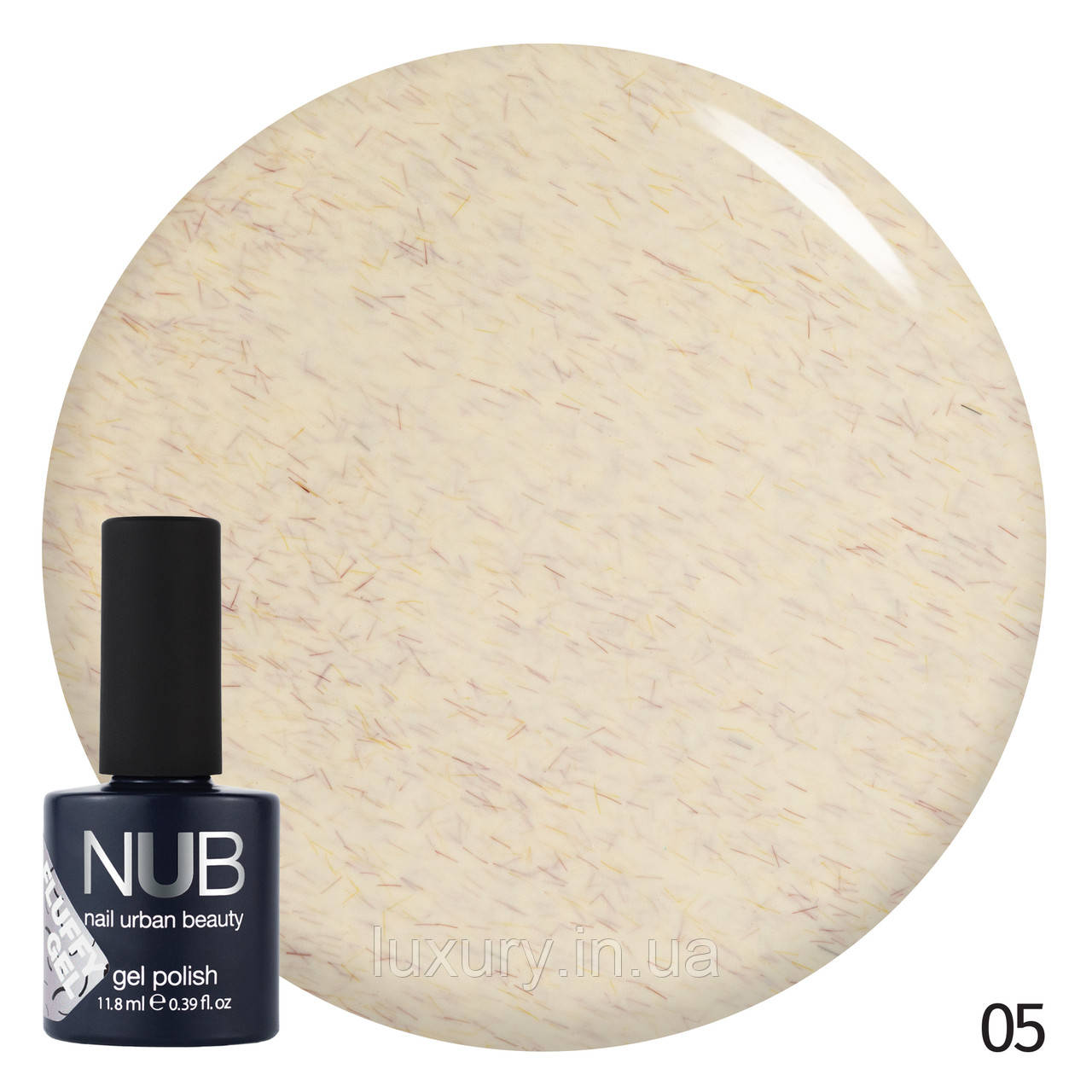 Гель-лак для нігтів NUB Fluffy Gel 11.8 мл, NUB 05 YELLOW RUG