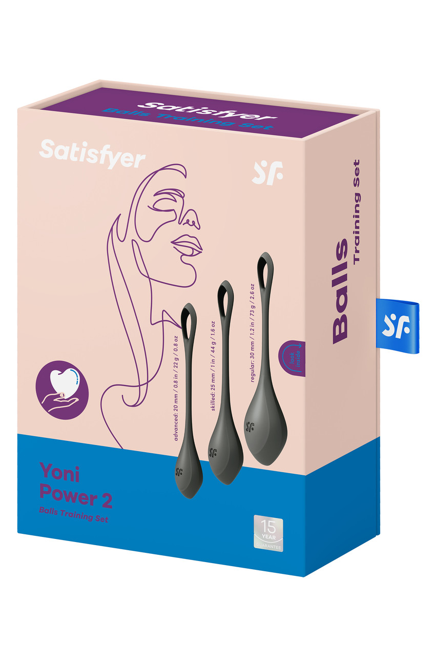 Вагінальні кульки одинарні Satisfyer Yoni Power 2 Black, фото 1