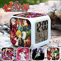 Настольные часы Семь смертных грехов "Герои" Nanatsu no Taizai