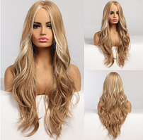 Перука без човника довге волосся русявий колір милювання