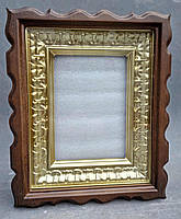 Фігурний кіот для ікони з внутрішньою рамою під золото, фото 9