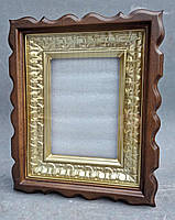 Фігурний кіот для ікони з внутрішньою рамою під золото, фото 10