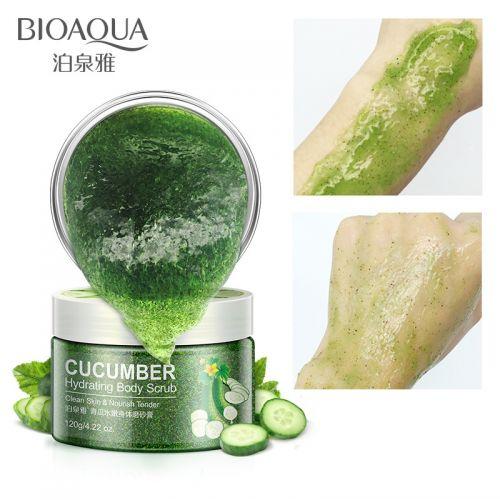 Скраб для тела с экстрактом огурца BIOAQUA Body Scrub Cucumber (120г) - фото 1 - id-p1542292200