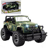 Джип військовий інерційний "Off-road" ВСУ ЗЕЛЕНИЙ арт. WY 391 A/B, фото 3