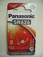 Батарейка Panasonic SR 626, 377, Silver Oxide 1.55V