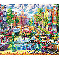 Алмазная мозаика SANTI Чарующий Амстердам, 40*50см на подрамнике