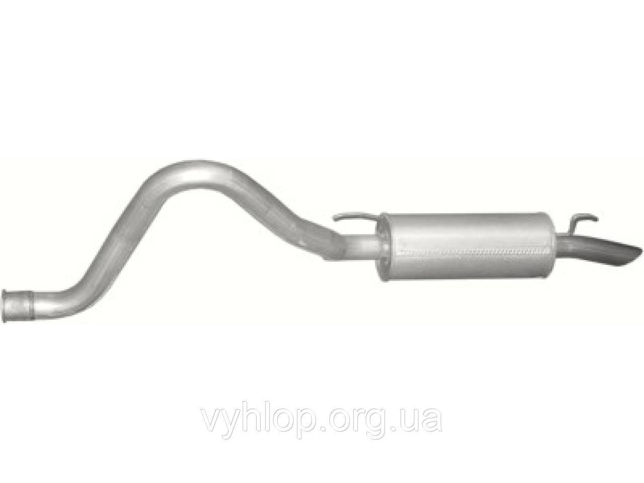 Резонатор Тойота Ленд Крузер (Toyota Land Cruiser) (26.297) 4.2 Turbo Diesel 06 Polmostrow алюминизированный