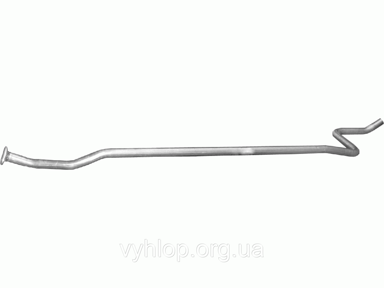 Средняя труба глушителя Ситроен С3 I (Citroen C3 I) 1.1i 02-08/05 (04.148) Polmostrow алюминизированный