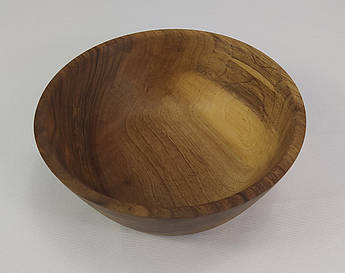 Тарілка дерев'яна для подачі горіх d 19 см.