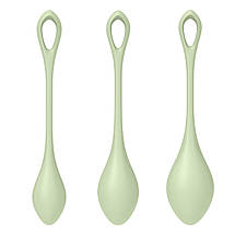 Набір йоні намистин Satisfyer Yoni Power 2 Light Green, діаметр 2-2,5-3cм, вага 22-44-7R SO5549, фото 3