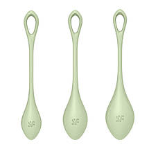 Набір йоні намистин Satisfyer Yoni Power 2 Light Green, діаметр 2-2,5-3cм, вага 22-44-7R SO5549, фото 4