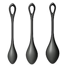 Набір йоні намистин Satisfyer Yoni Power 2 Black, діаметр 2-2,5-3sм, вага 22-44-7R SO5550, фото 3