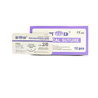 ПГА RT-med USP 2/0 (EP 3) зі звор. ріж. голкою 36мм 3/8 кола