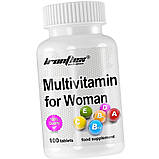 Вітаміни і мінерали для жінок IronFlex Multivitamin for Women 100 таблеток, фото 3