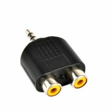 JACK RCA аудіо спліттер 3.5 mm 2 RCA