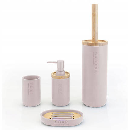 Комплект аксесуарів для ванної кімнати Nature, 4 ел., фото 2