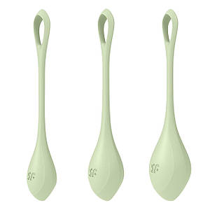 Набір йоні намистин Satisfyer Yoni Power 2 Light Green, діаметр 2-2,5-3cм, вага 22-44-7R SO5549