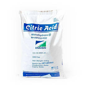 Лимонна кислота Моногідрат (25 кг.)