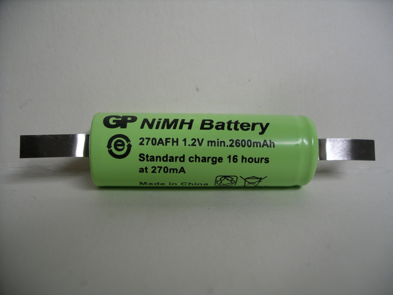 Акумулятор GP 270AFH 2700mAh NiMH 1.2V A HR-AU технічний з виведеннями під паяння